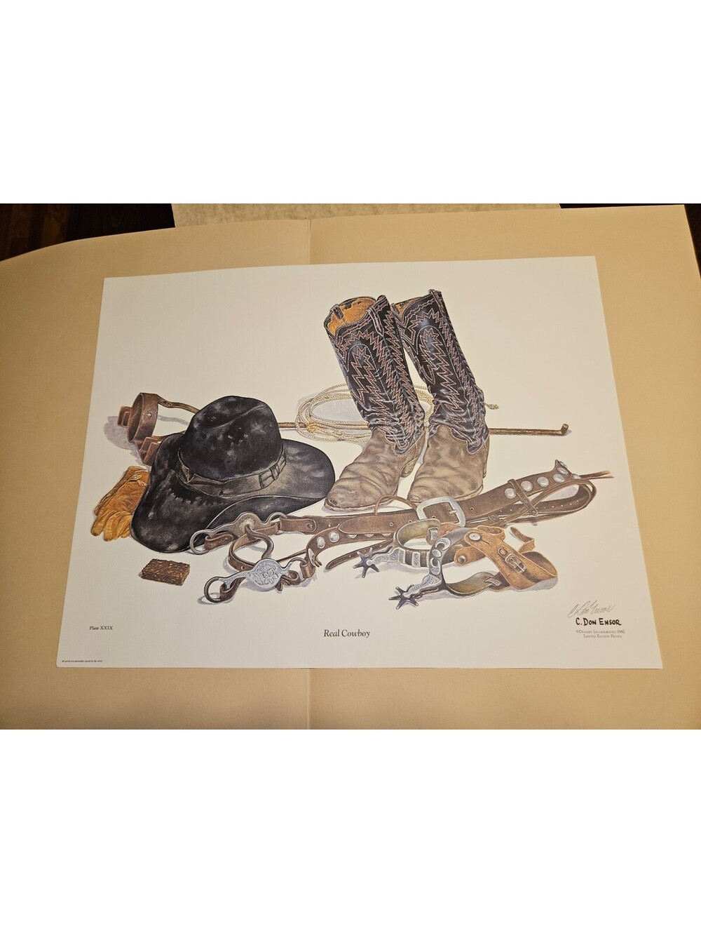 C. Don Ensor "Real Cowboy" Print